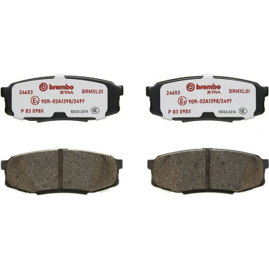 BREMBO Bremsklötze Xtra HA | HYUNDAI XG TOYOTA Land Cruiser 00 | P 83 098X BREMBO Bremsklötze Xtra HA | HYUNDAI XG TOYOTA Land Cruiser 00 | P 83 098X