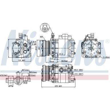 Kompressor PKW FORD TRANSIT CONNECT 02 FIRST FIT 89354