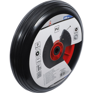 BGS Schubkarrenrad PU, rot/schwarz 400 mm BGS Do it yourself 80655
