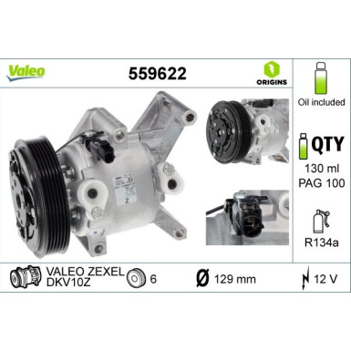 Kompressor, Klimaanlage Valeo Origins New OE TECHNOLOGIE 559622