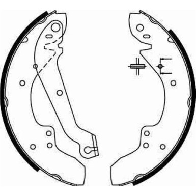 GS6167 Bremsbackensatz