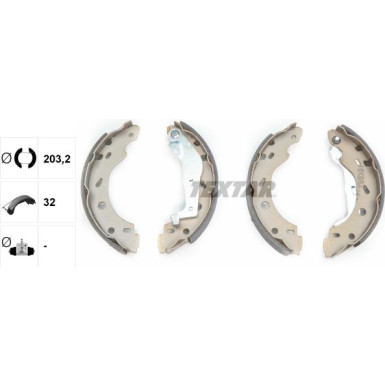 91057400 Bremsbackensatz 91057400 Bremsbackensatz