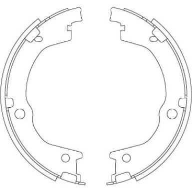 Bremsbacken | HYUNDAI H-1 01 | GS8829