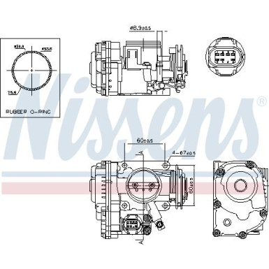 NISSENS Drosselklappenstutzen 955042 FIRST FIT