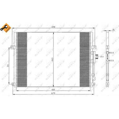 Kondensator, Klimaanlage EASY FIT 35275