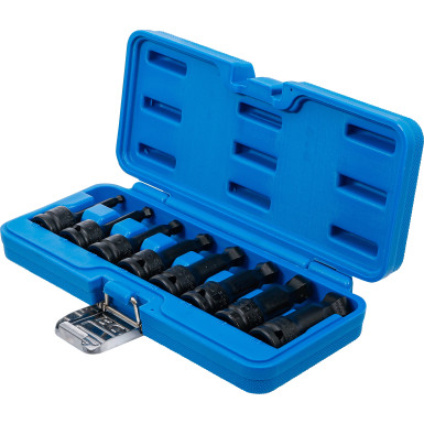 BGS Kraft-Bit-Einsatz-Satz | Länge 75 mm | Antrieb Innenvierkant 12,5 mm (1/2"""") | Innensechskant mit Kugelkopf 6 - 19 mm | 8-tlg | 5488