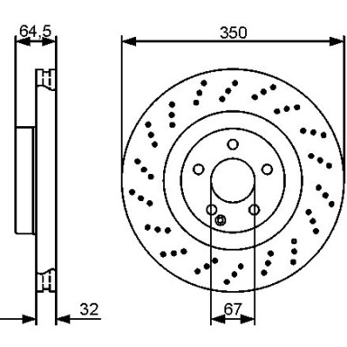 Bremsscheibe VA | MERCEDES W221 05 | 0 986 479 412