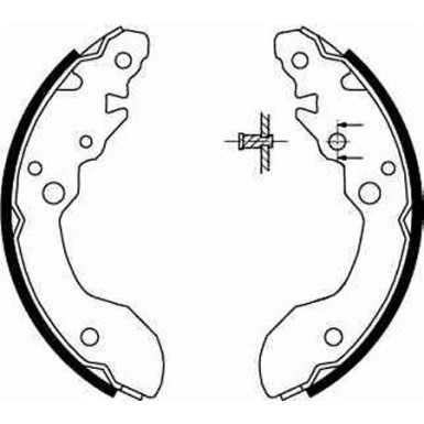 89 461 021 Bremsbacken | SUZUKI X-90 1.6 95 | GS8671