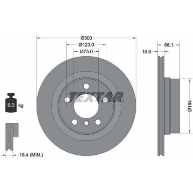 Bremsscheibe Bmw T. 1/2/3/4 10 PRO 92257203