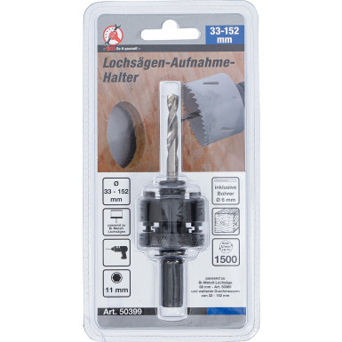 BGS Aufnahmehalter für Lochsägen | mit Zentrierbohrer | 50399 BGS Aufnahmehalter für Lochsägen | mit Zentrierbohrer | 50399