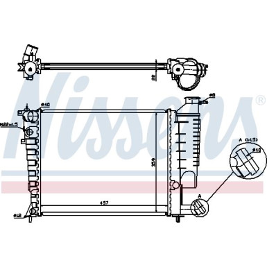 Wasserkühler PKW | CITROEN Xsara,ZX, PEUGEOT 306 I/II | 613671