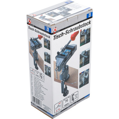 BGS Tisch-Schraubstock schwenkbar Backen 70 mm BGS Do it yourself 93057