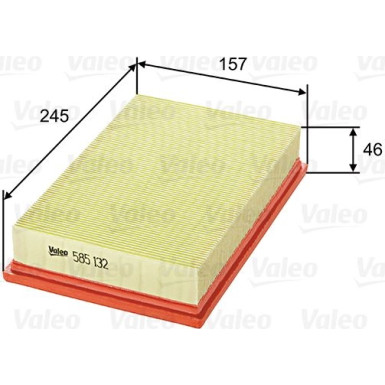 VALEO Luftfilter | 585132