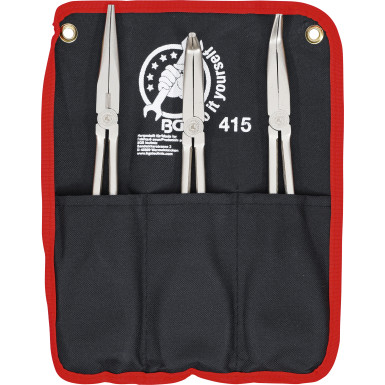 BGS Telefonzangen-Satz gerade / gebogen 260 - 285 mm 3-tlg BGS Do it yourself 415