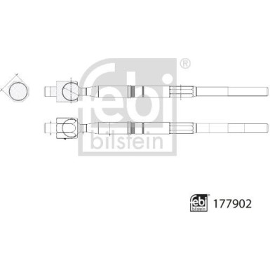 177902 Axialgelenk, Spurstange 177902 Axialgelenk, Spurstange