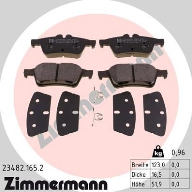 ZIMMERMANN Bremsbeläge ZIMMERMANN Bremsbeläge