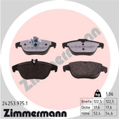ZIMMERMANN Bremsbeläge 24253.975.1