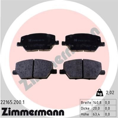 ZIMMERMANN Bremsbeläge