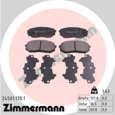 ZIMMERMANN Bremsbeläge