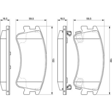 Bremsklötze | MAZDA 6 | 0 986 494 079
