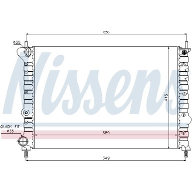 Wasserkühler PKW | LANCIA LYBRA 1,8-2,0 AC 99 | 68802