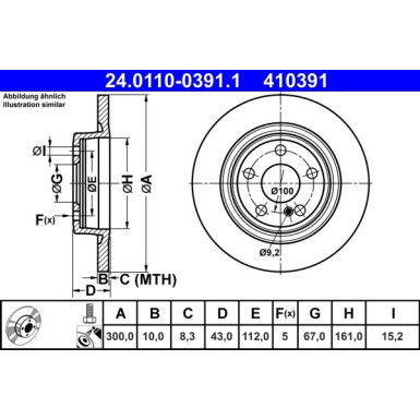 Bremsscheibe | 24.0110-0391.1