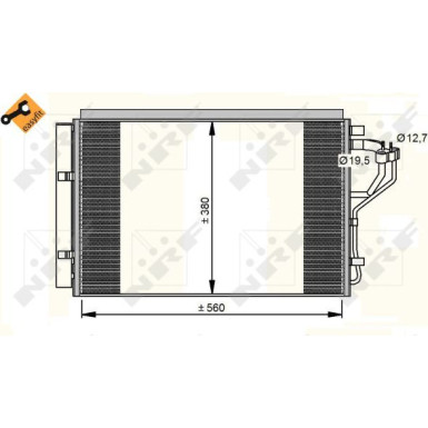 Kondensator, Klimaanlage EASY FIT 35996