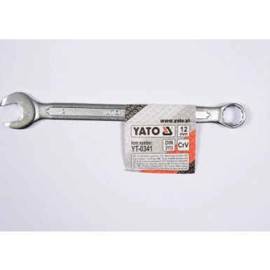 YT-0341 Maulringschlüssel 12mm Polierte K÷Pfe