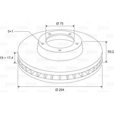 VALEO Bremsscheibe VALEO Bremsscheibe