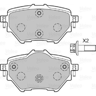 VALEO Bremsbeläge 601396