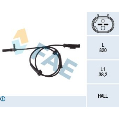 FAE Sensor, Raddrehzahl 78050