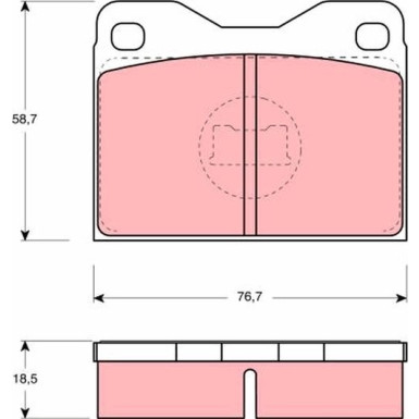 TRW Bremsbeläge GDB279