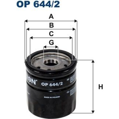 FILTRON Ölfilter | OP644/2