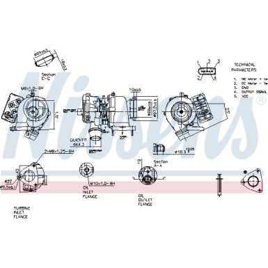 Nissens Turbo LAND ROVER DISCOVERY SPORT (2015) 2.0 ED4/ED4 E-CAPABILITY FACTORY NEW 93308