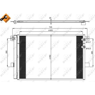 Kondensator, Klimaanlage EASY FIT 350041