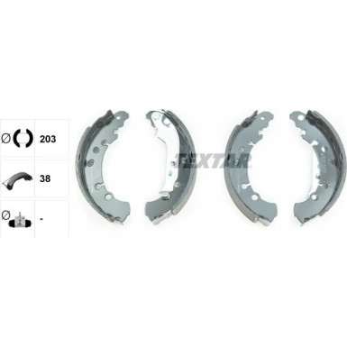 Bremsbacken Toyota Yaris 06 | 91075000