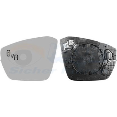 Spiegelglas, Außenspiegel Skoda Octavia nicht autom. Ablendung OE 5E0 857 522 E HAGUS 7631836