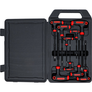 BGS Schraubendreher-Satz mit T-Griff und seitlicher Klinge T-Profil (für Torx) mit Bohrung T10 - T50 9-tlg BGS Do it yourself 7880