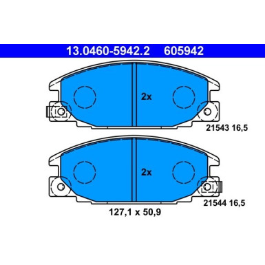ATE Bremsbeläge 13.0460-5942.2