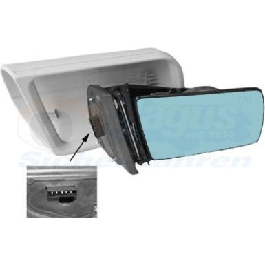 VAN WEZEL Außenspiegel 3031808 HAGUS