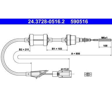 ATE Kupplungsseil ATE Kupplungsseil