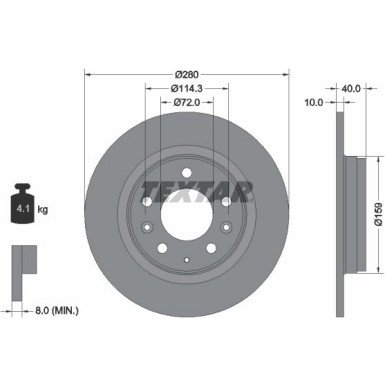 Bremsscheibe Mazda T. 6 02 | 92125603