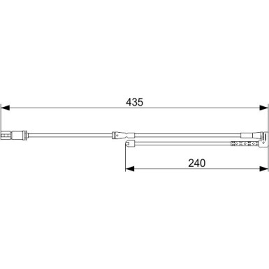 1 987 473 543 Warnkontakt, Bremsbelagverschleiß