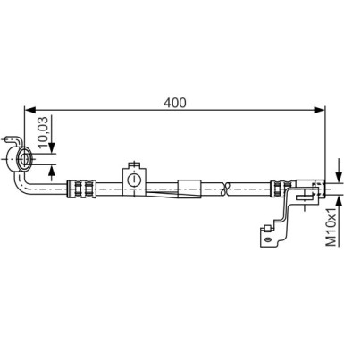 Bremsschlauch VA re | FORD Escort 95 | 1987476815