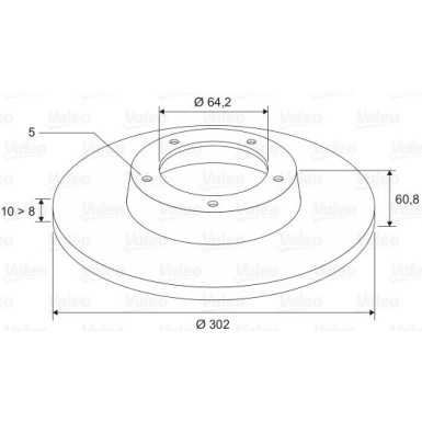 VALEO Bremsscheibe 197463