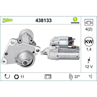 VALEO Anlasser | 438133