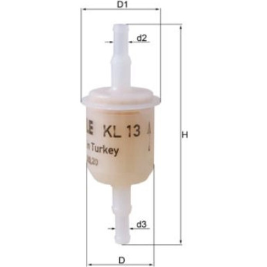 MAHLE Kraftstofffilter | KL 13 OF