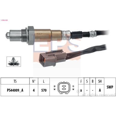 Lambdasonde Made in Italy - OE Equivalent 1.998.344