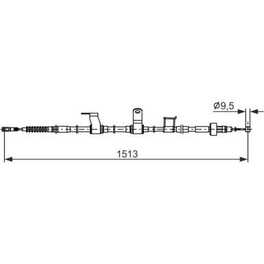 Handbremsseil | HYUNDAI i10 13 | 1987482837