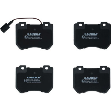 KAMOKA Bremsbelagsatz, Scheibenbremse JQ101280
